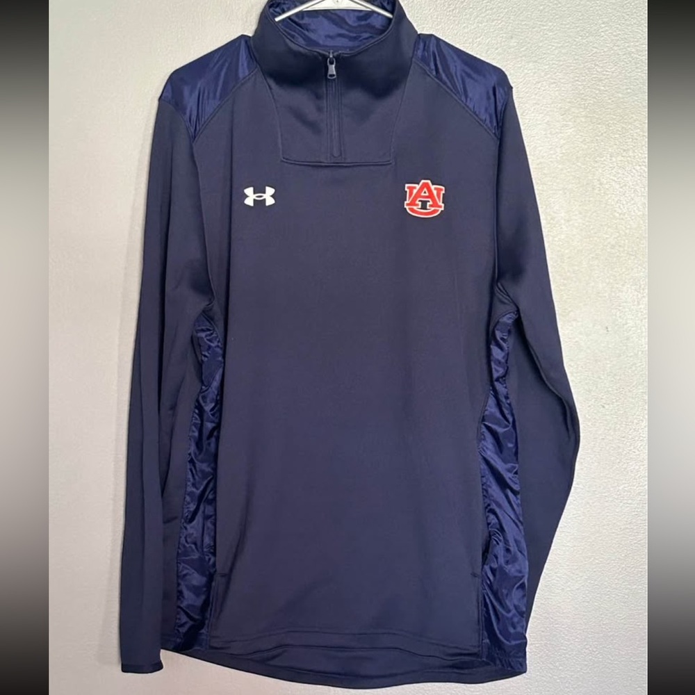 Auburn University Tigers Under Armour Navy 1/4 Zip Pullover Men’s Large